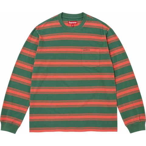 Stripe Pocket L/S Top - fall/winter 2025 - Supreme