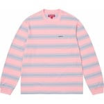 Supreme Stripe Pocket L S Top (FW25) - Pink