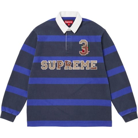 Supreme STRIPE RUGBY - 25FW ラガーシャツ　ピンク Stripe Rugby FW25 