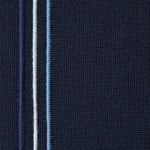 Supreme Stripe Zip Up Polo Sweater (FW25) - Navy