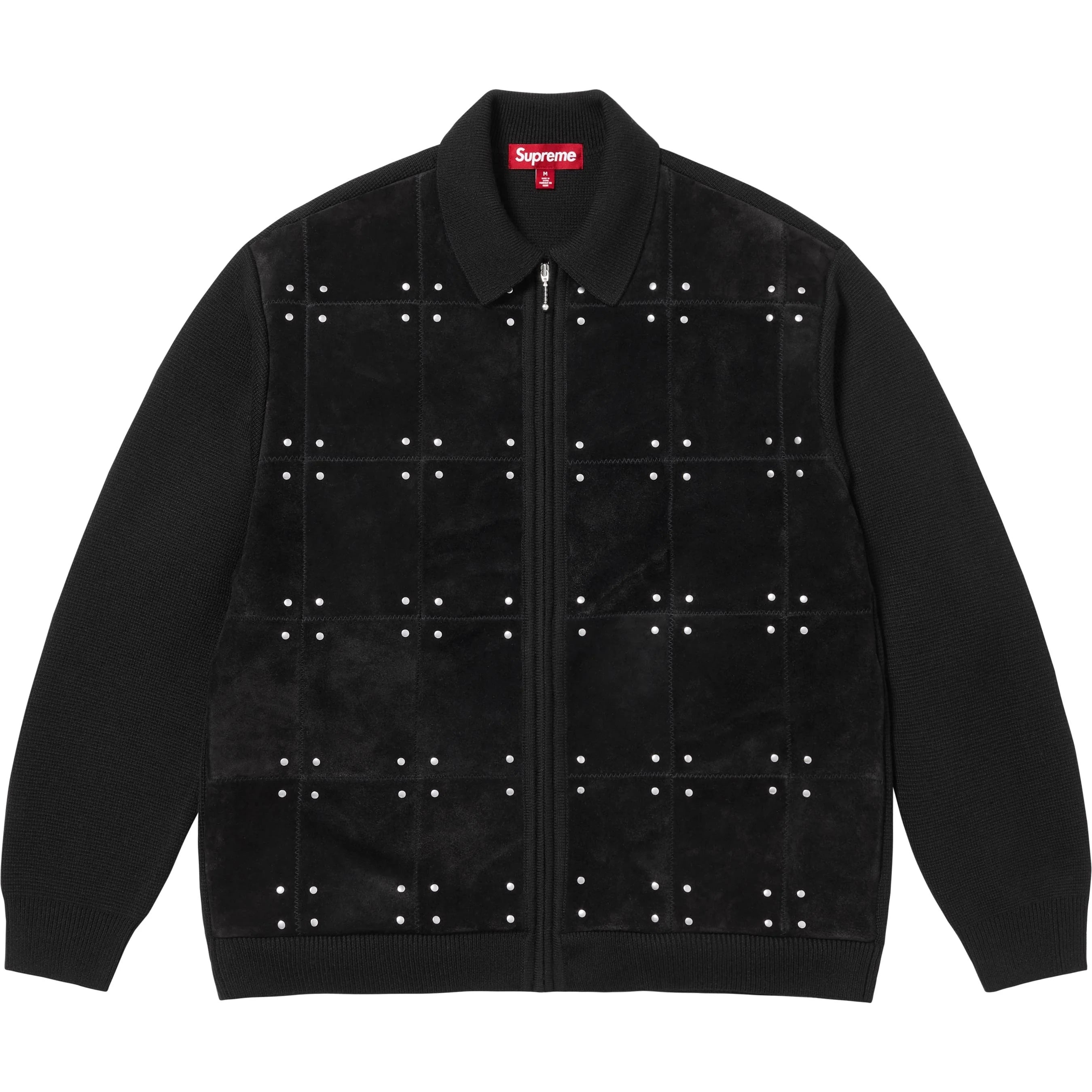Supreme Studded Suede Zip Up Cardigan (FW25) - $398
