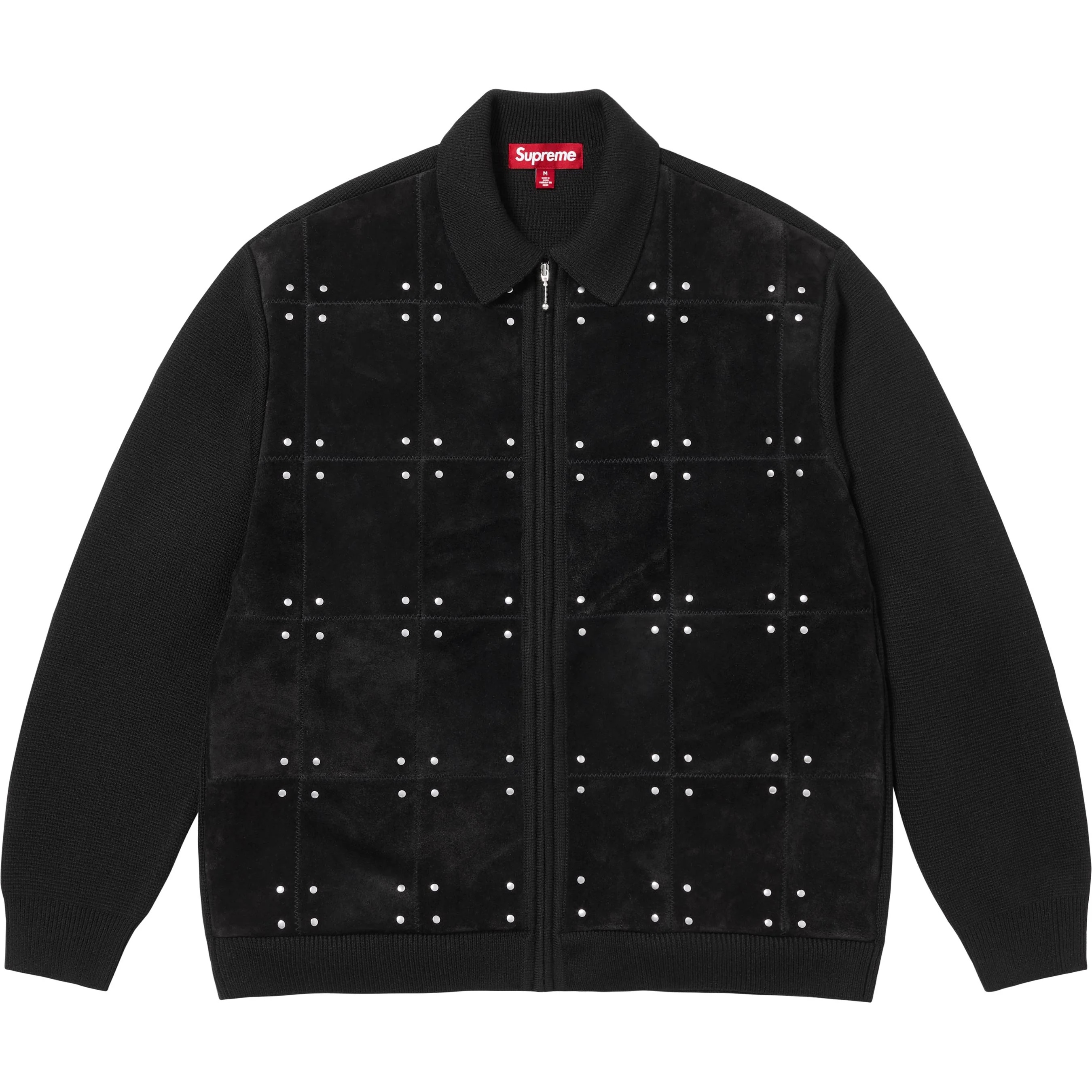 Supreme Studded Suede Zip Up Cardigan (FW25) - $398