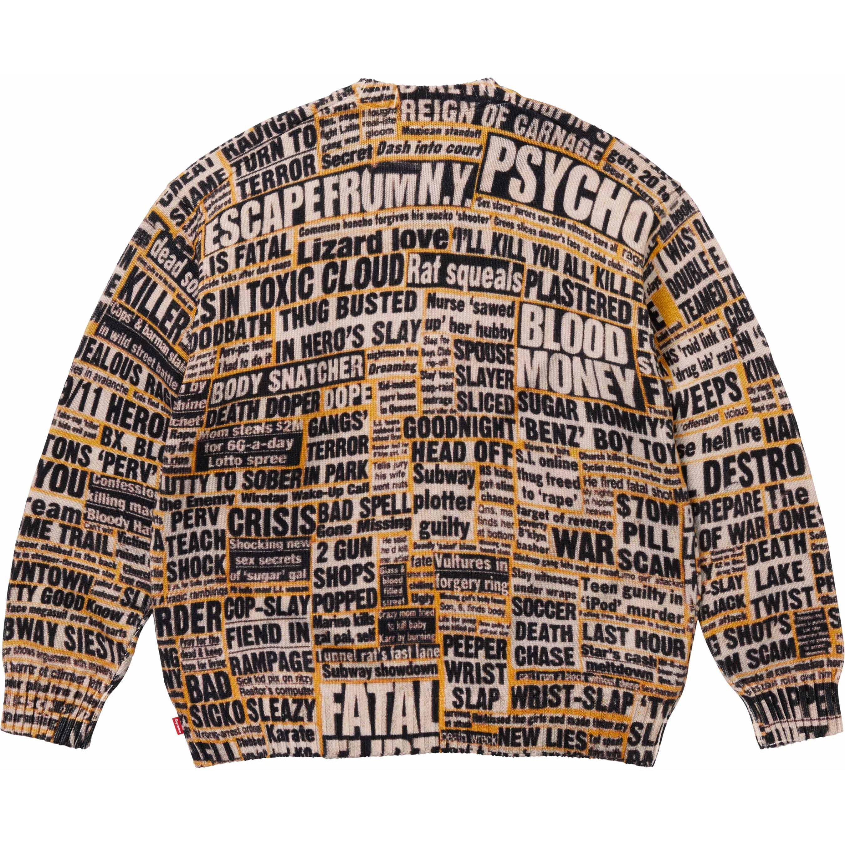 Supreme Supreme Dash Snow Sweater (FW25) - Multicolor - $198