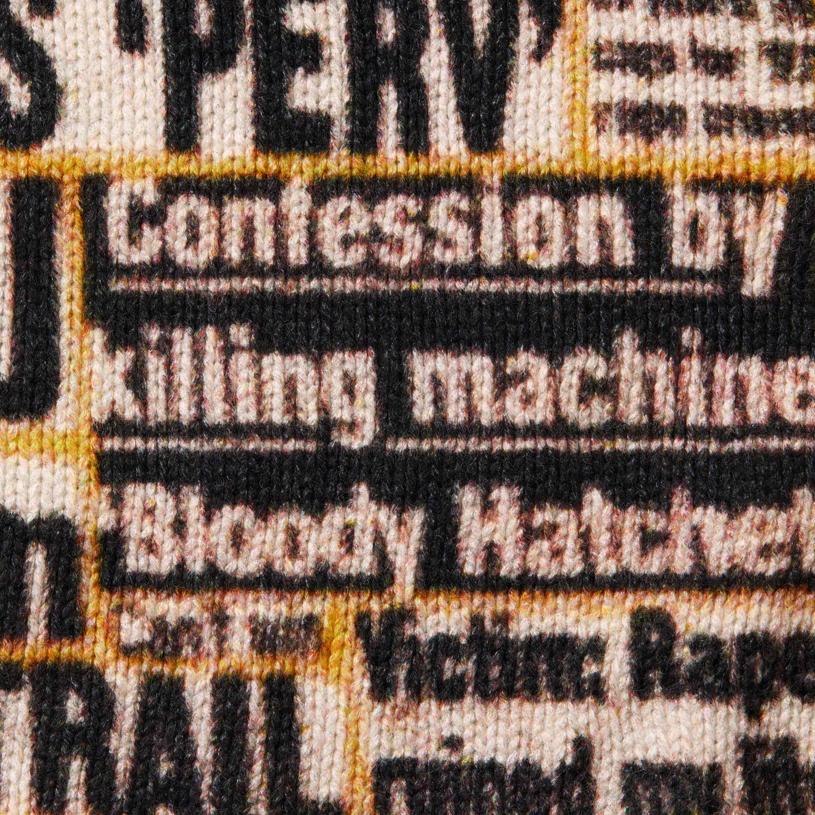 Supreme Supreme Dash Snow Sweater (FW25) - Multicolor - $198