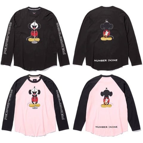 Supreme®/Number (N)ine®/Mickey Mouse Raglan L/S Top - Supreme
