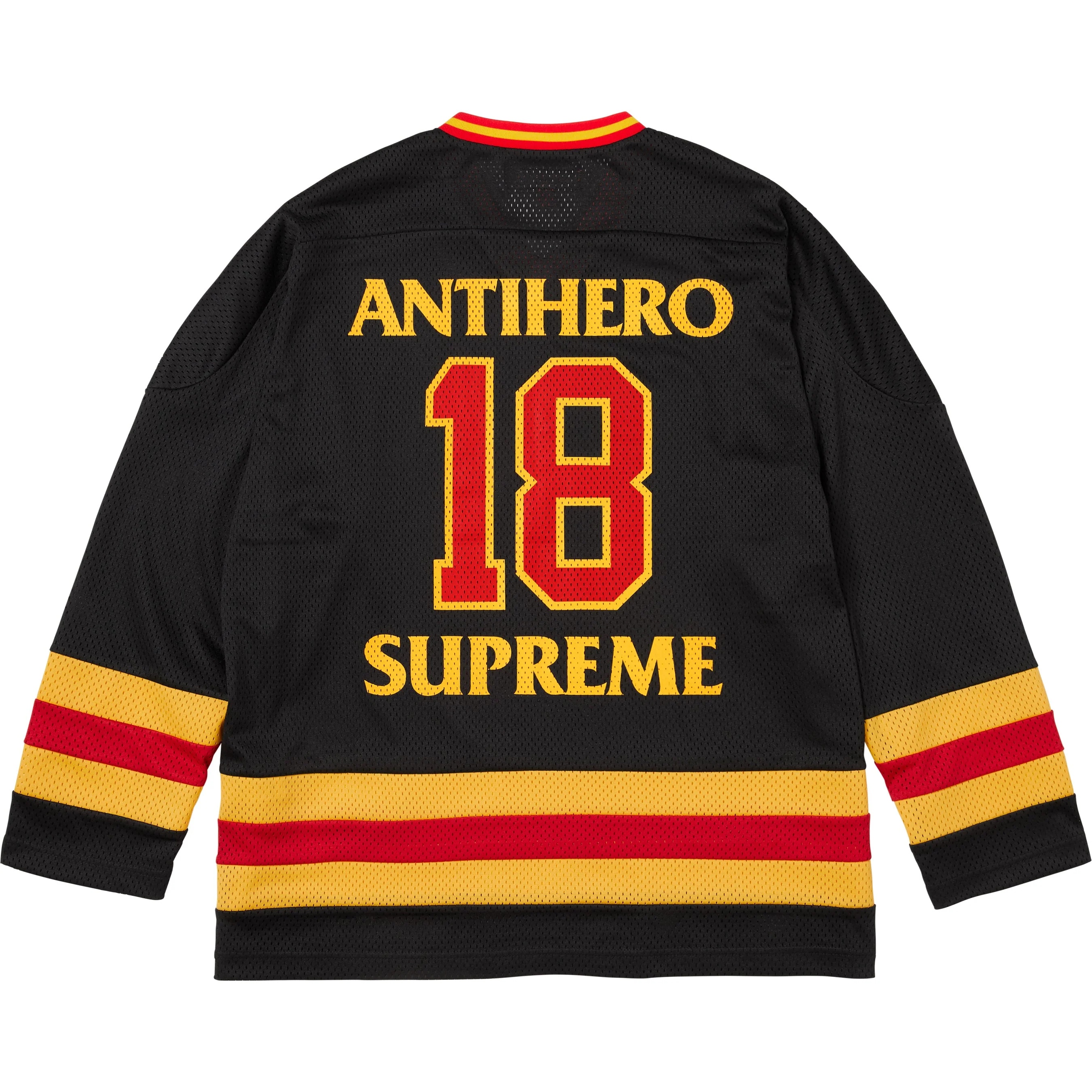 Supreme Supreme ANTIHERO Ozzy Hockey Jersey (FW25) - Black - $168