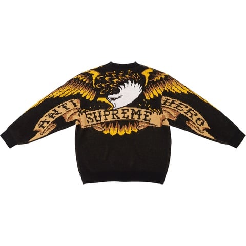 【Supreme】ANTIHERO Sweater Black S Supreme ANTIHERO Sweater Black | eBay