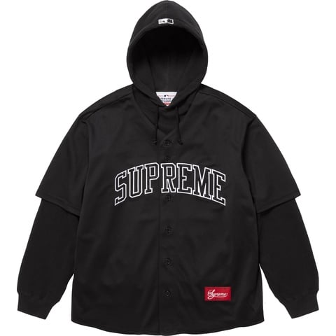 Supreme Supreme®/Chicago White Sox™ Hooded Baseball Jersey - Black