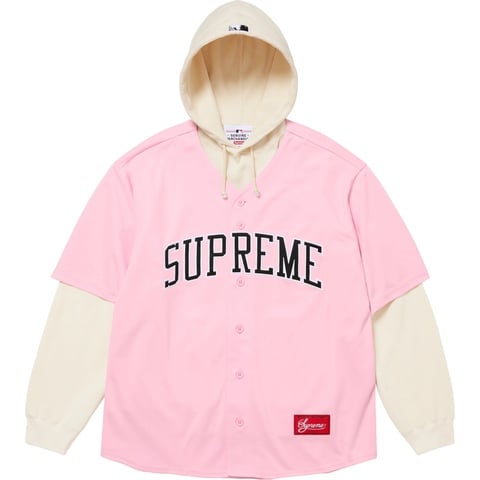Supreme Supreme®/Chicago White Sox™ Hooded Baseball Jersey - Light Pink