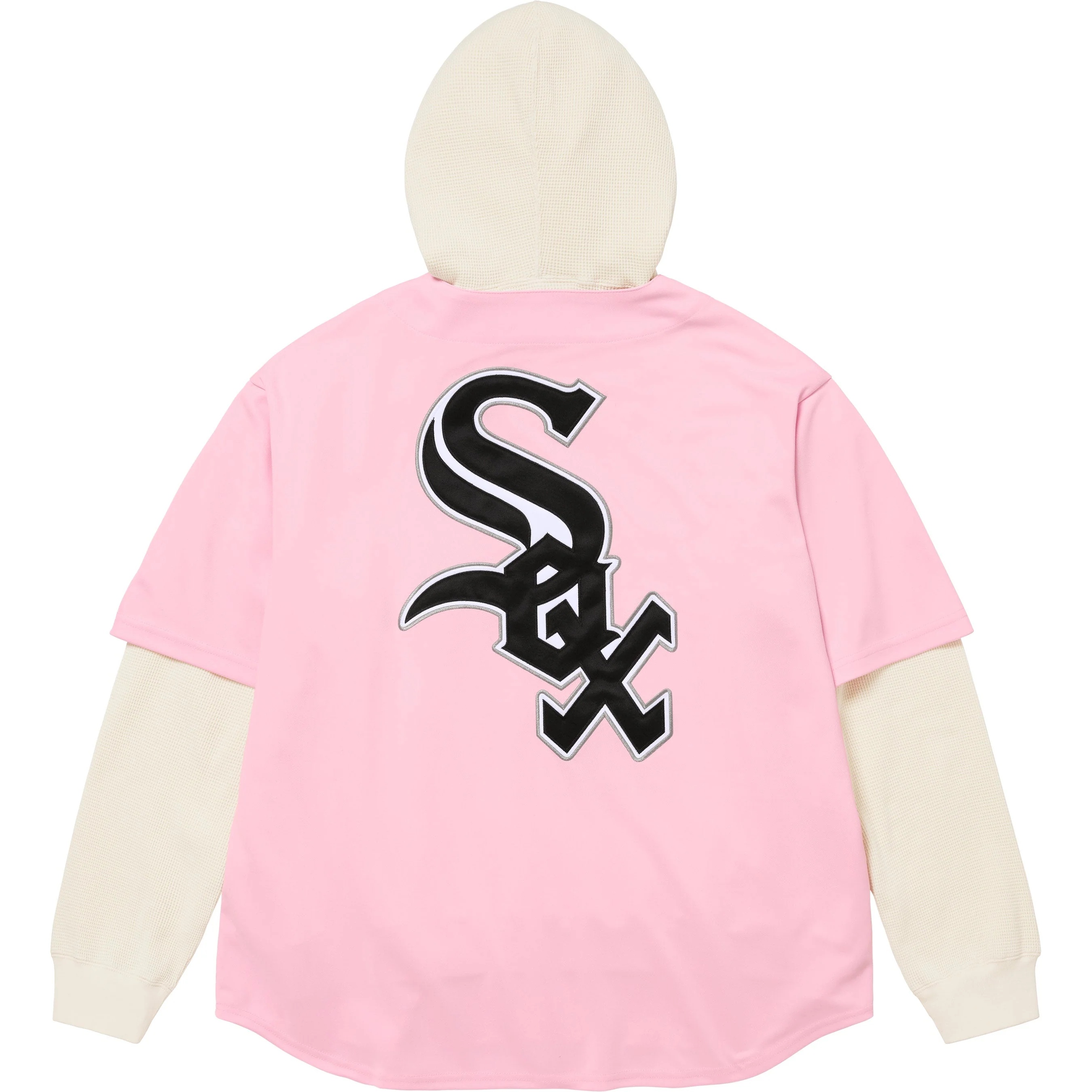 Supreme Supreme Chicago White Sox™ Hooded Baseball Jersey (FW25) - Light Pink - $188