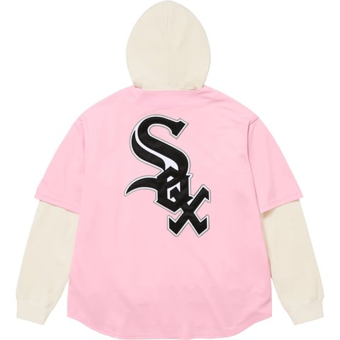 Supreme Supreme®/Chicago White Sox™ Hooded Baseball Jersey - Light Pink