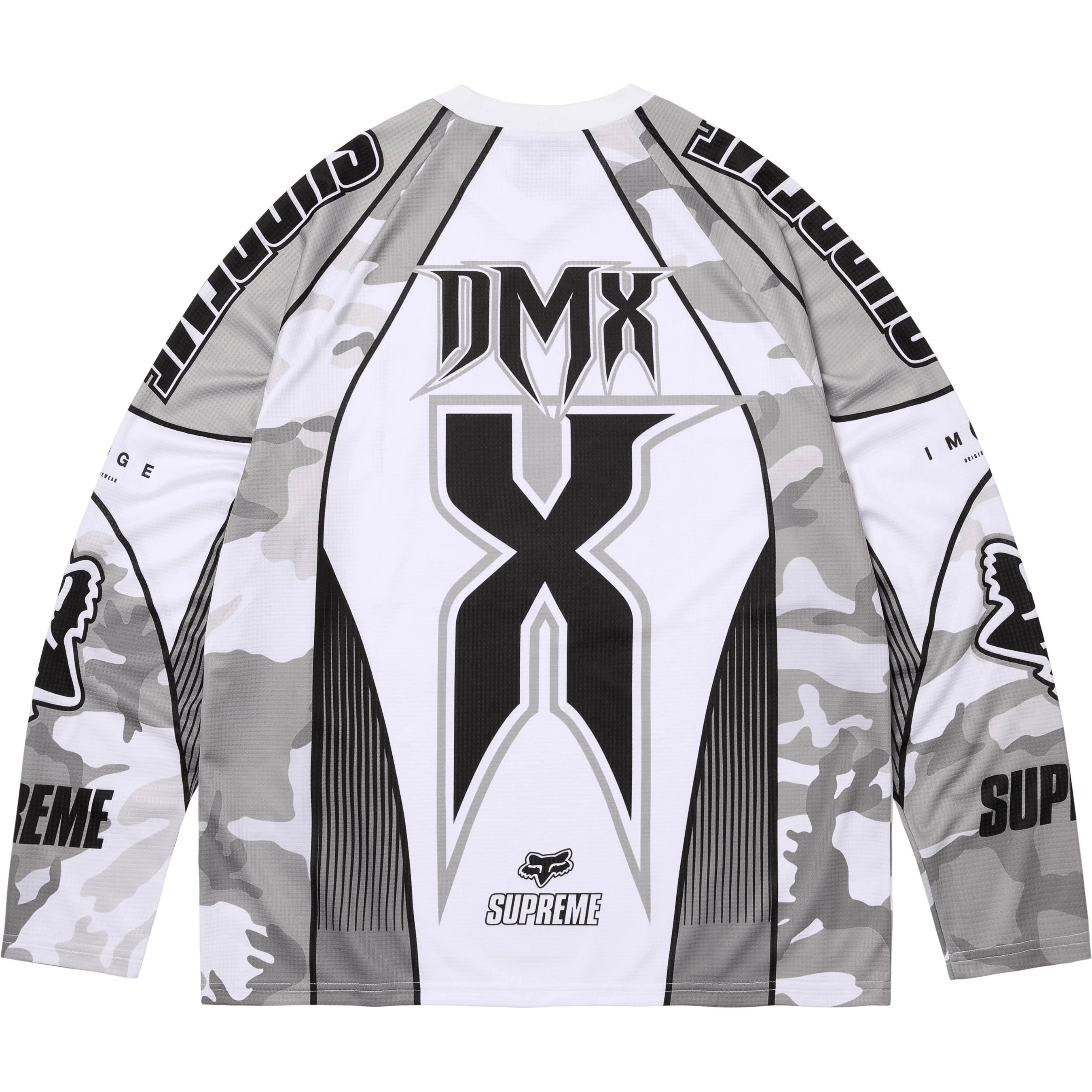 Supreme Supreme Fox Racing DMX Jersey (FW25) - Snow Camo - $168