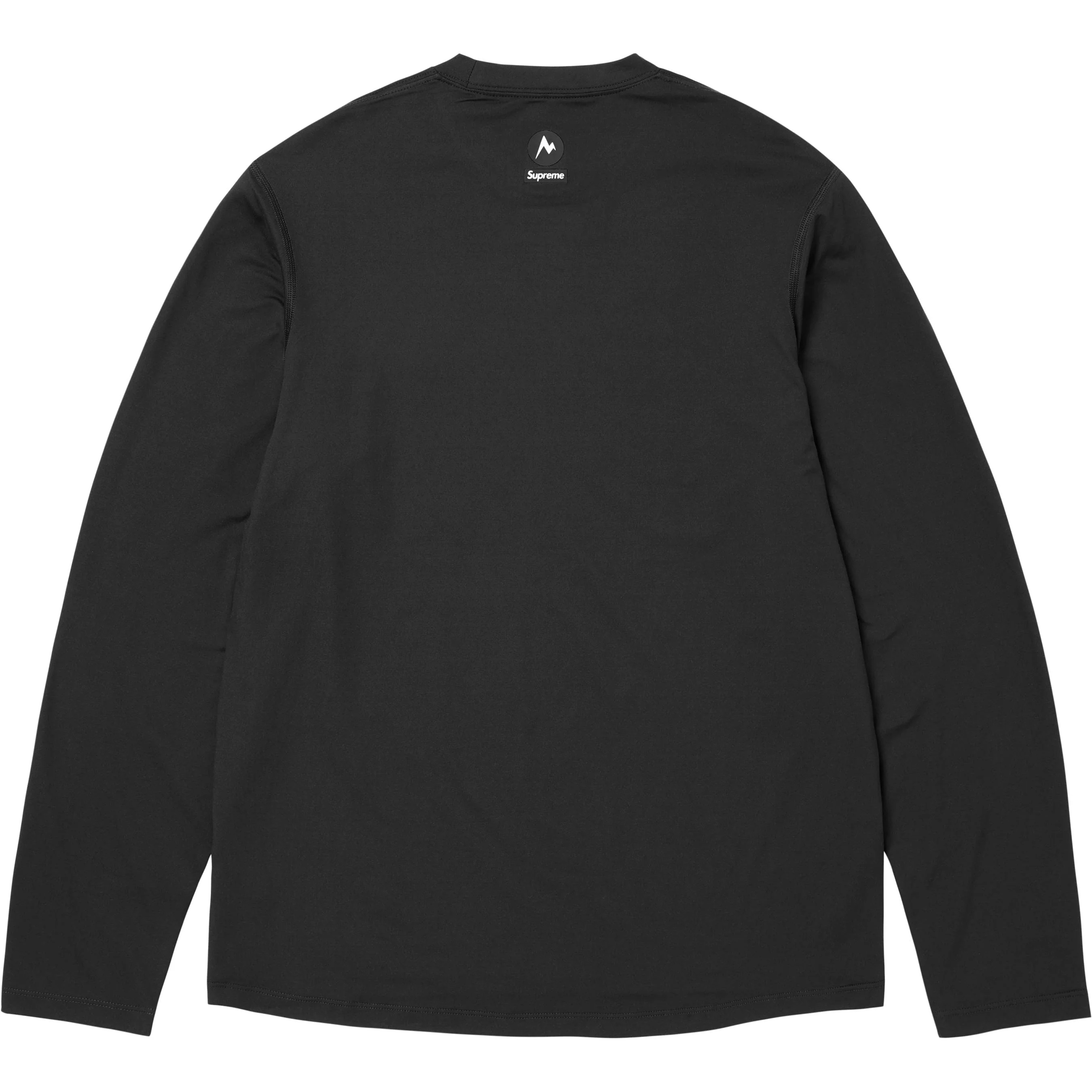 Supreme Supreme Marmot Base Layer L S Top (FW25) - Black - $98