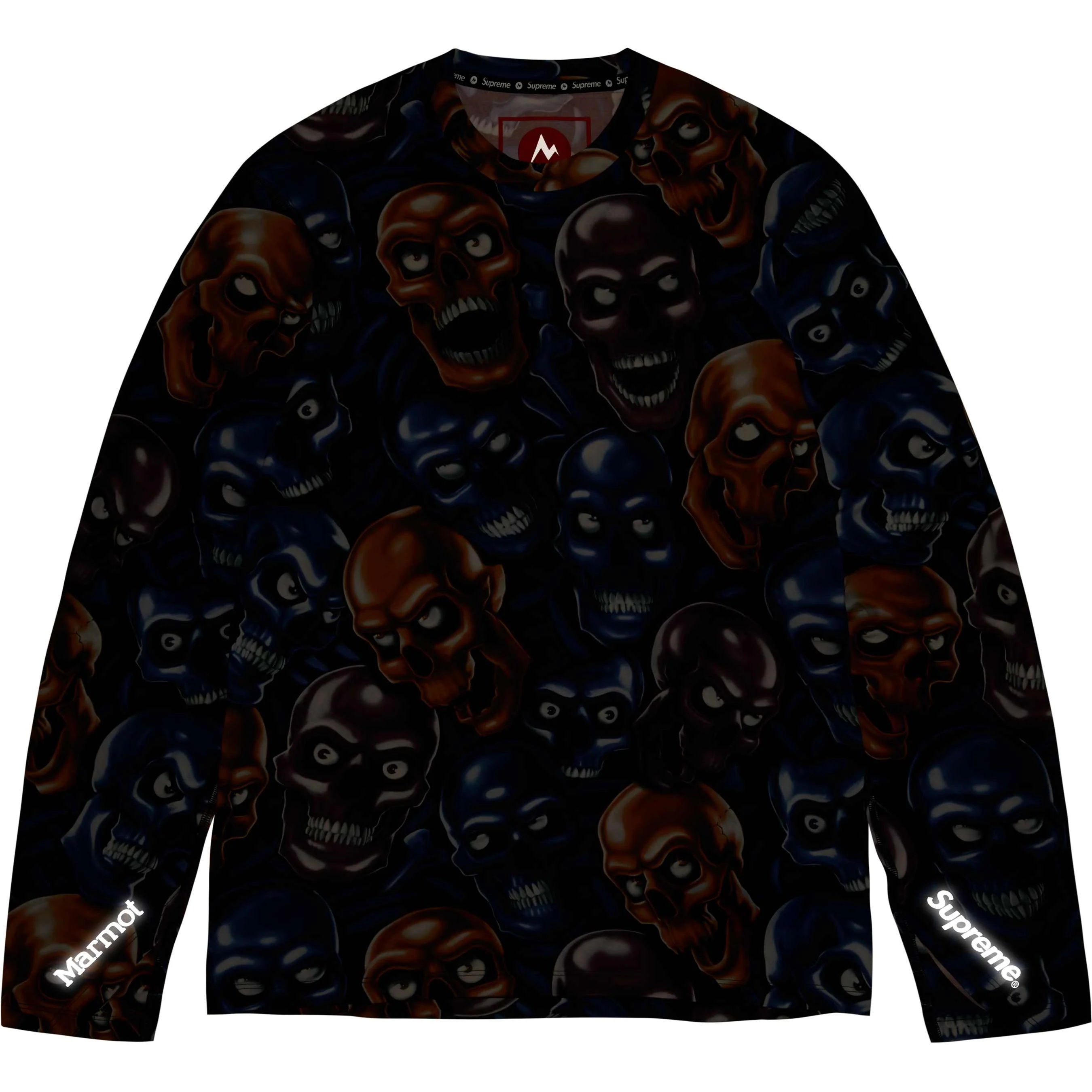 Supreme Supreme Marmot Base Layer L S Top (FW25) - Skull Pile - $98