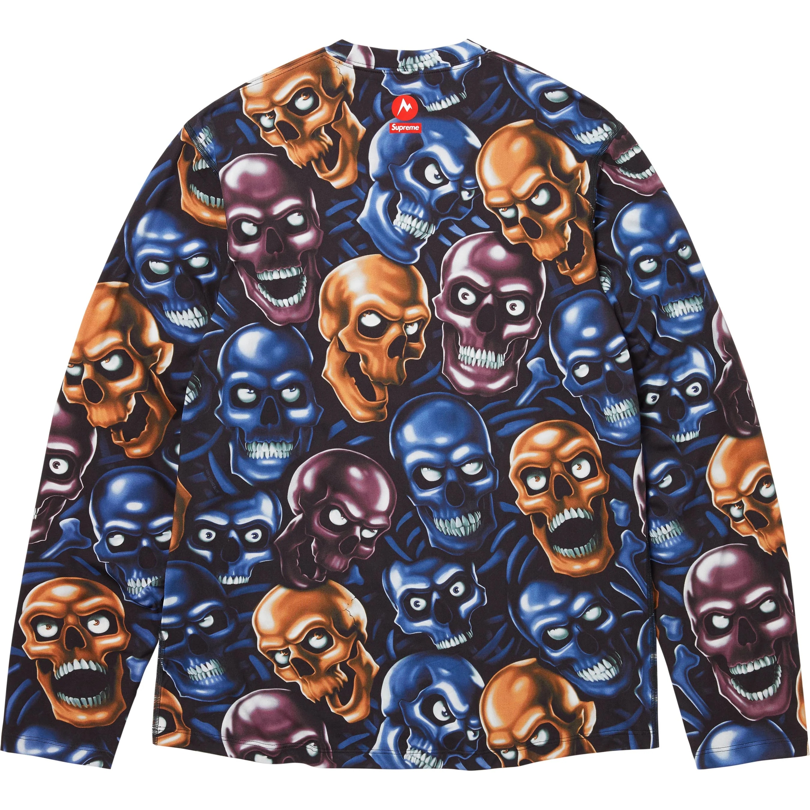 Supreme Supreme Marmot Base Layer L S Top (FW25) - Skull Pile - $98