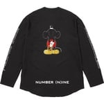 Supreme Supreme Number (N)ine Mickey Mouse Raglan L S Top (FW25) - Black