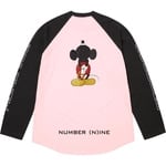 Supreme Supreme Number (N)ine Mickey Mouse Raglan L S Top (FW25) - Pink
