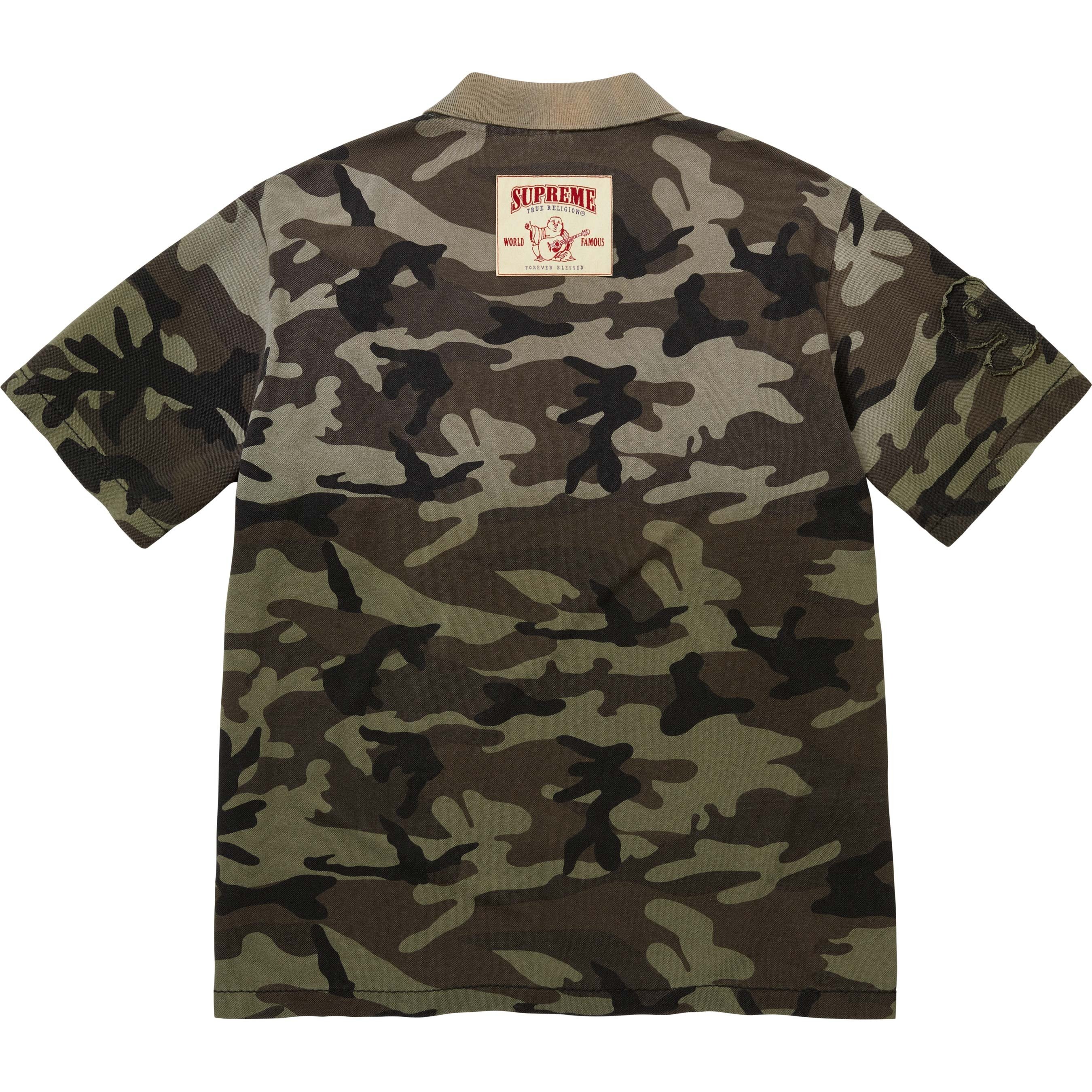 Supreme Supreme True Religion Appliqué Polo (FW25) - Olive Camo - $128