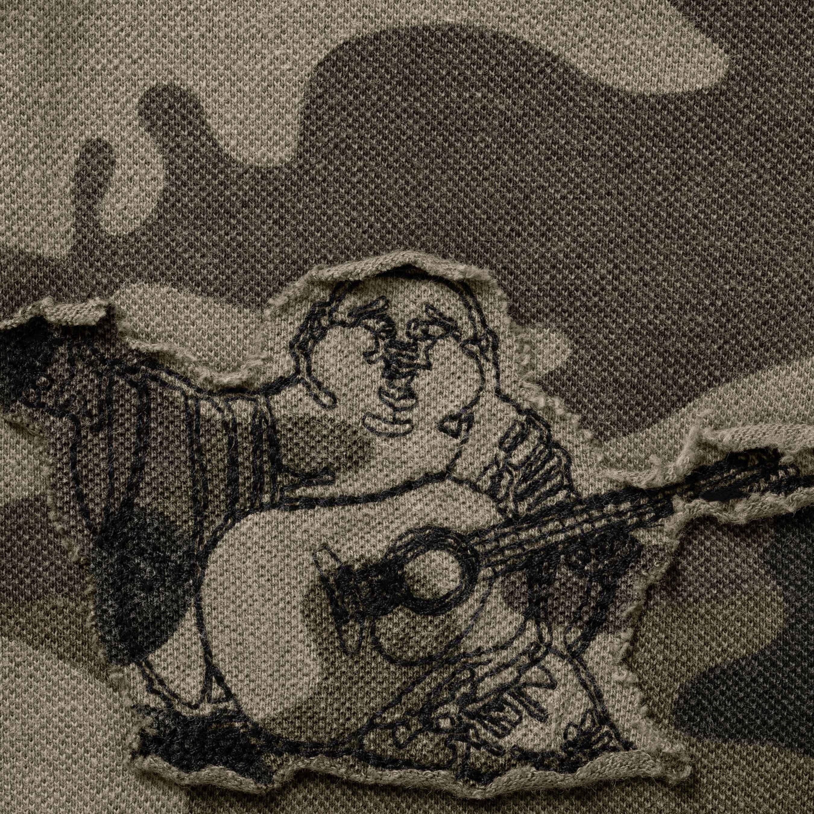 Supreme Supreme True Religion Appliqué Polo (FW25) - Olive Camo - $128