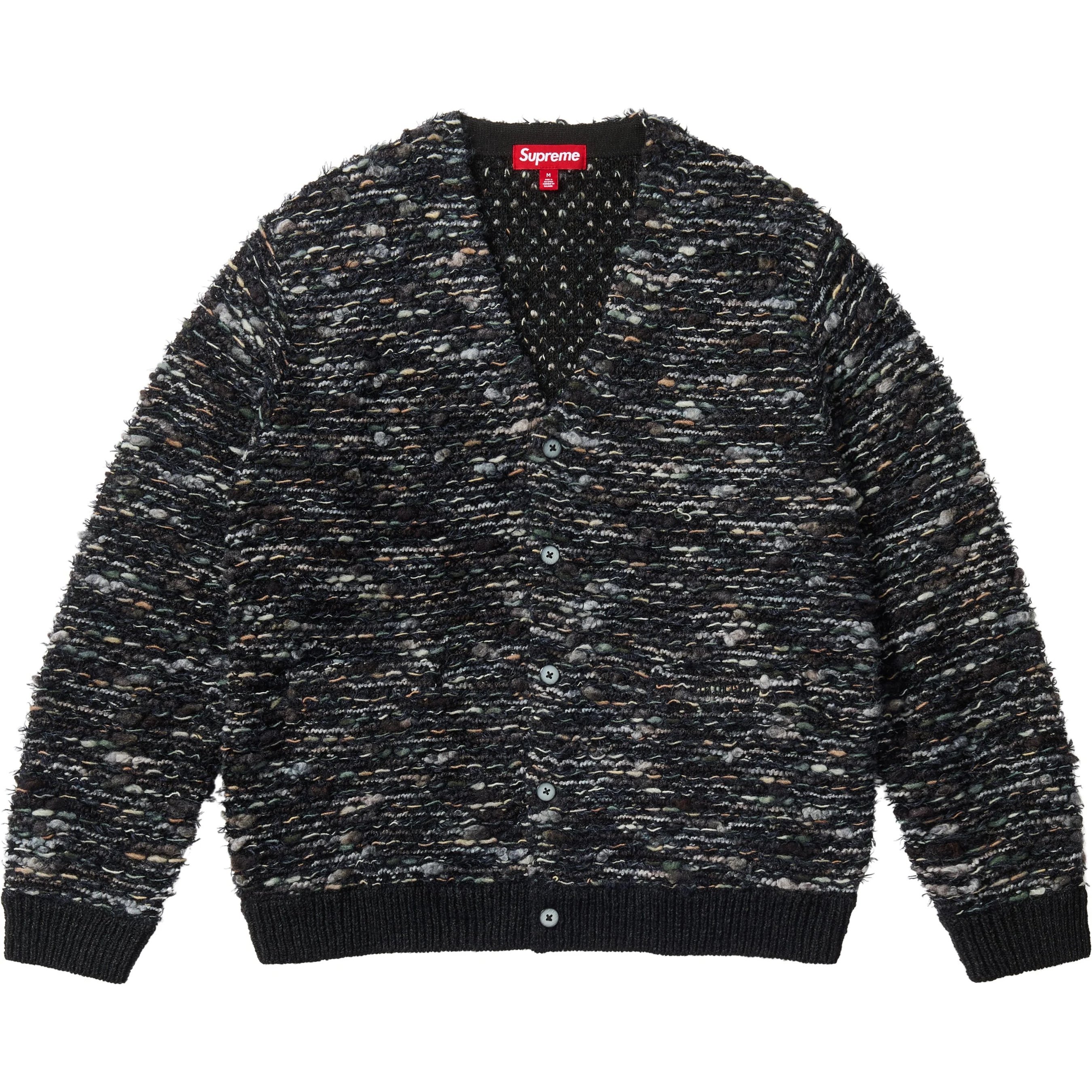 Supreme Textured Cardigan (FW25) - Black - $238