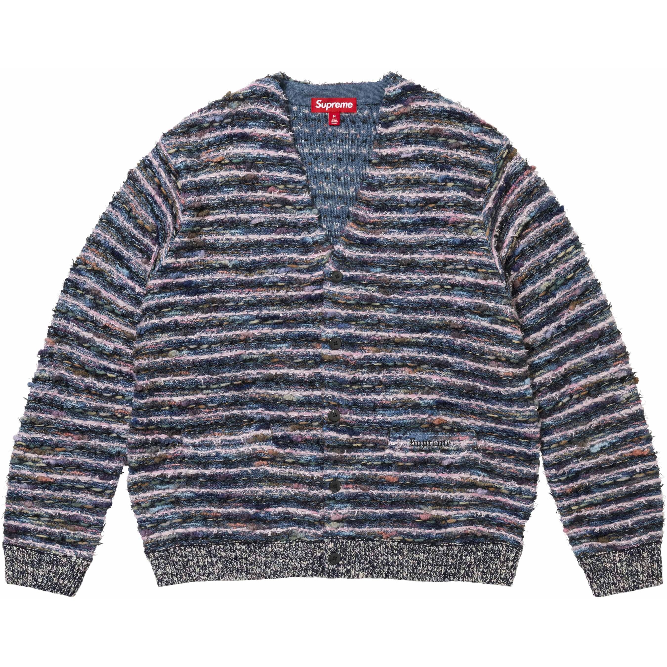 Supreme Textured Cardigan (FW25) - Navy - $238