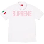 Supreme Twill Appliqué Polo (FW25) - White