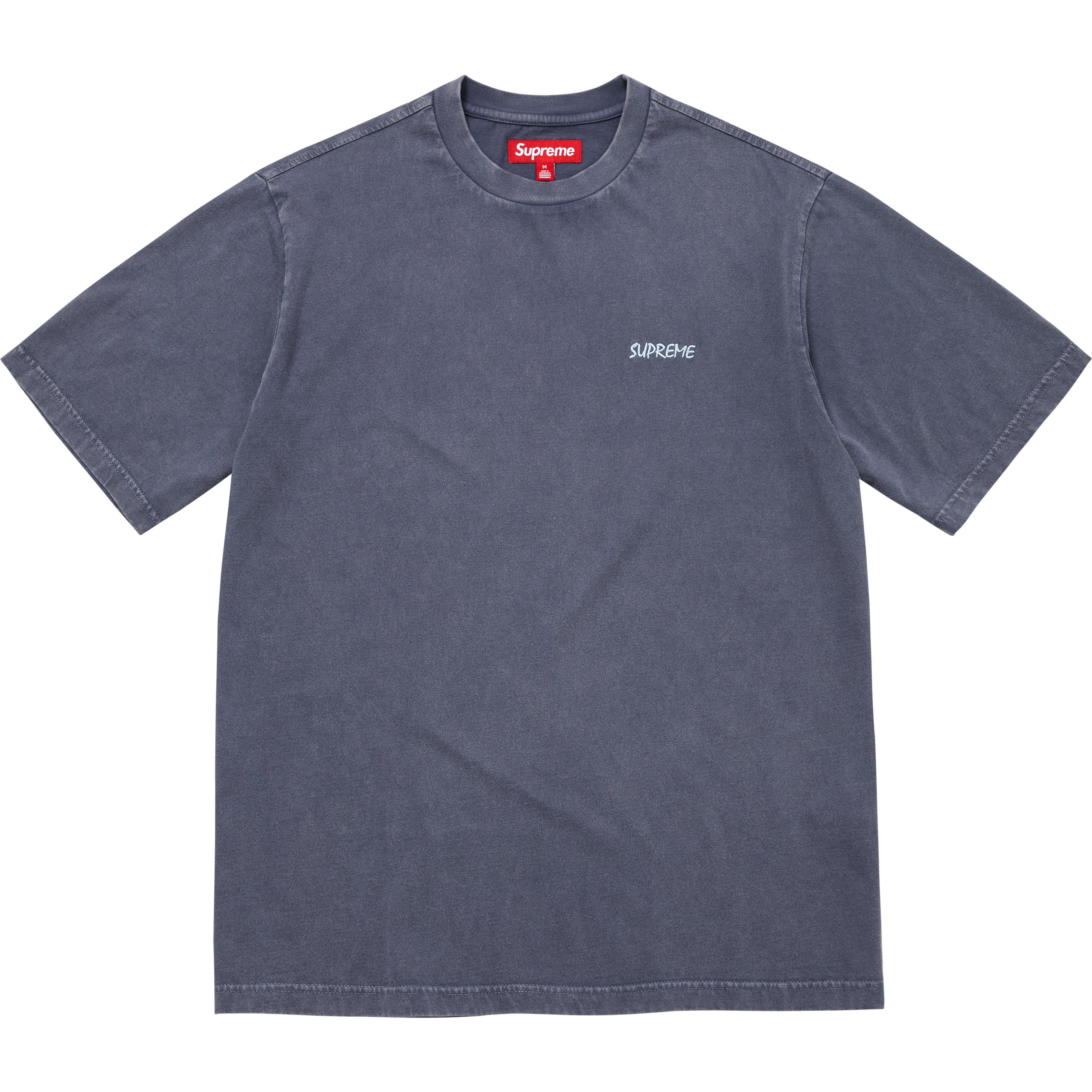 Supreme Washed S S Top (FW25) - Navy - $58