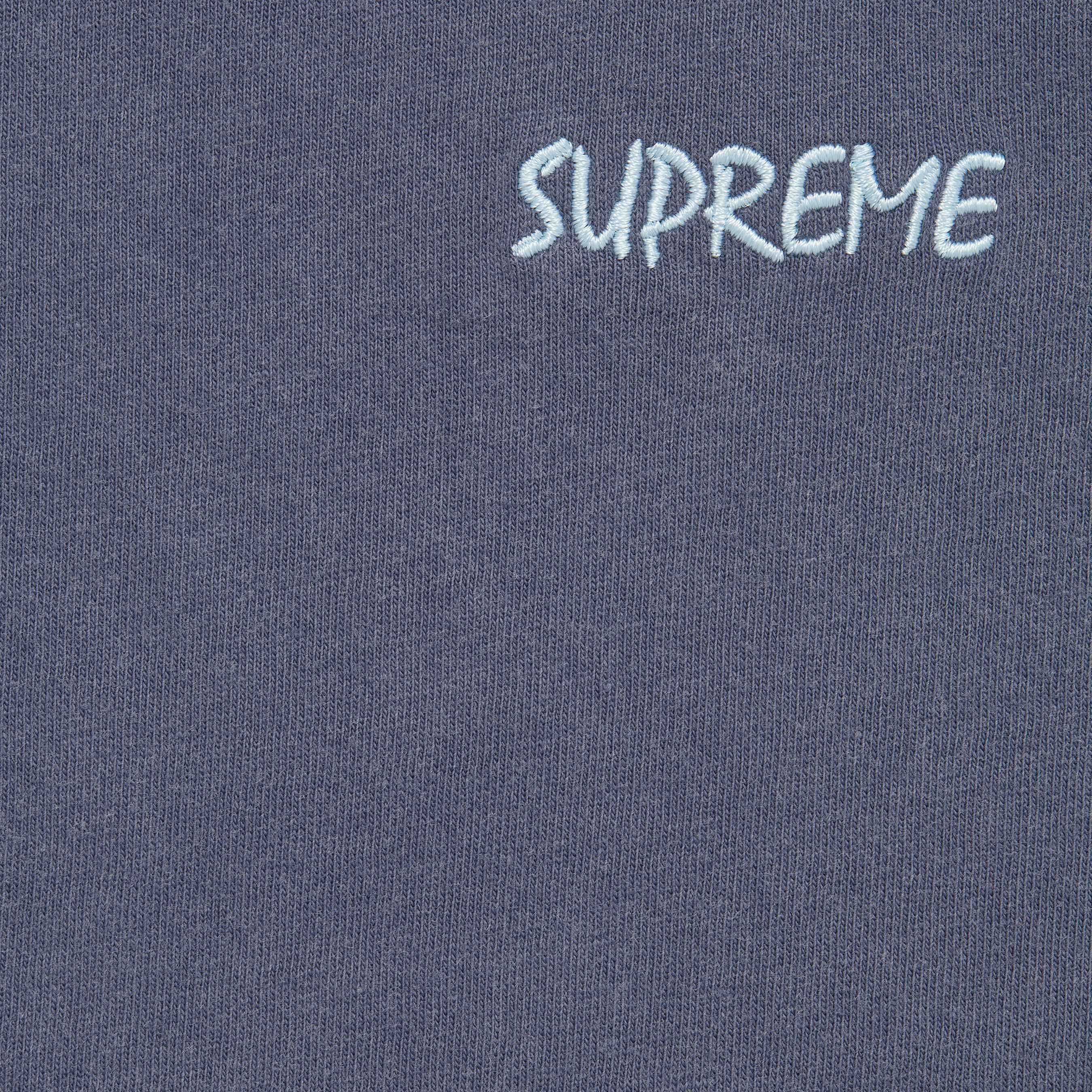 Supreme Washed S S Top (FW25) - Navy - $58
