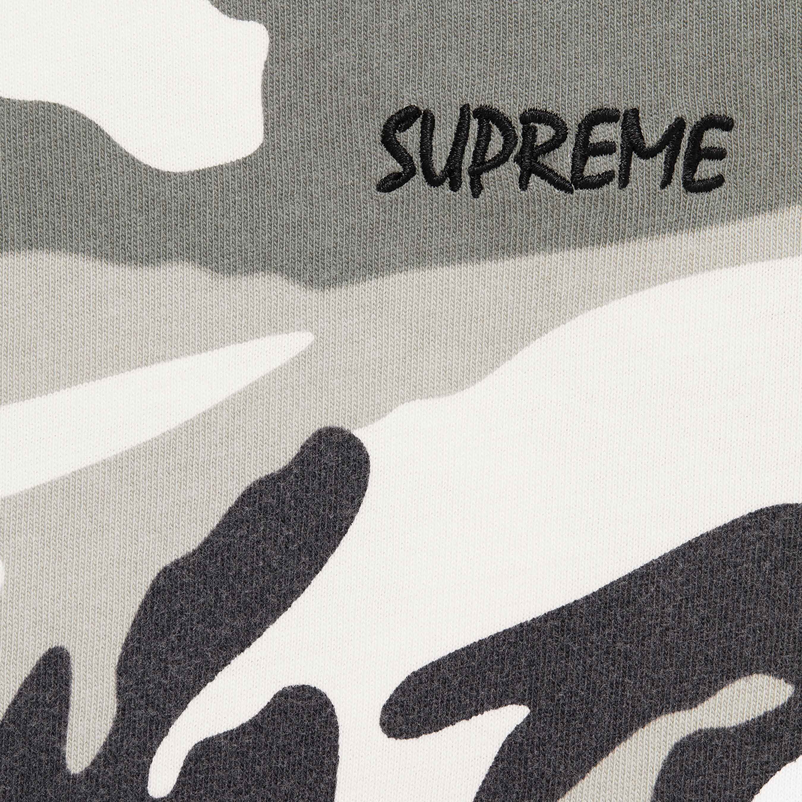 Supreme Washed S S Top (FW25) - Snow Camo - $58