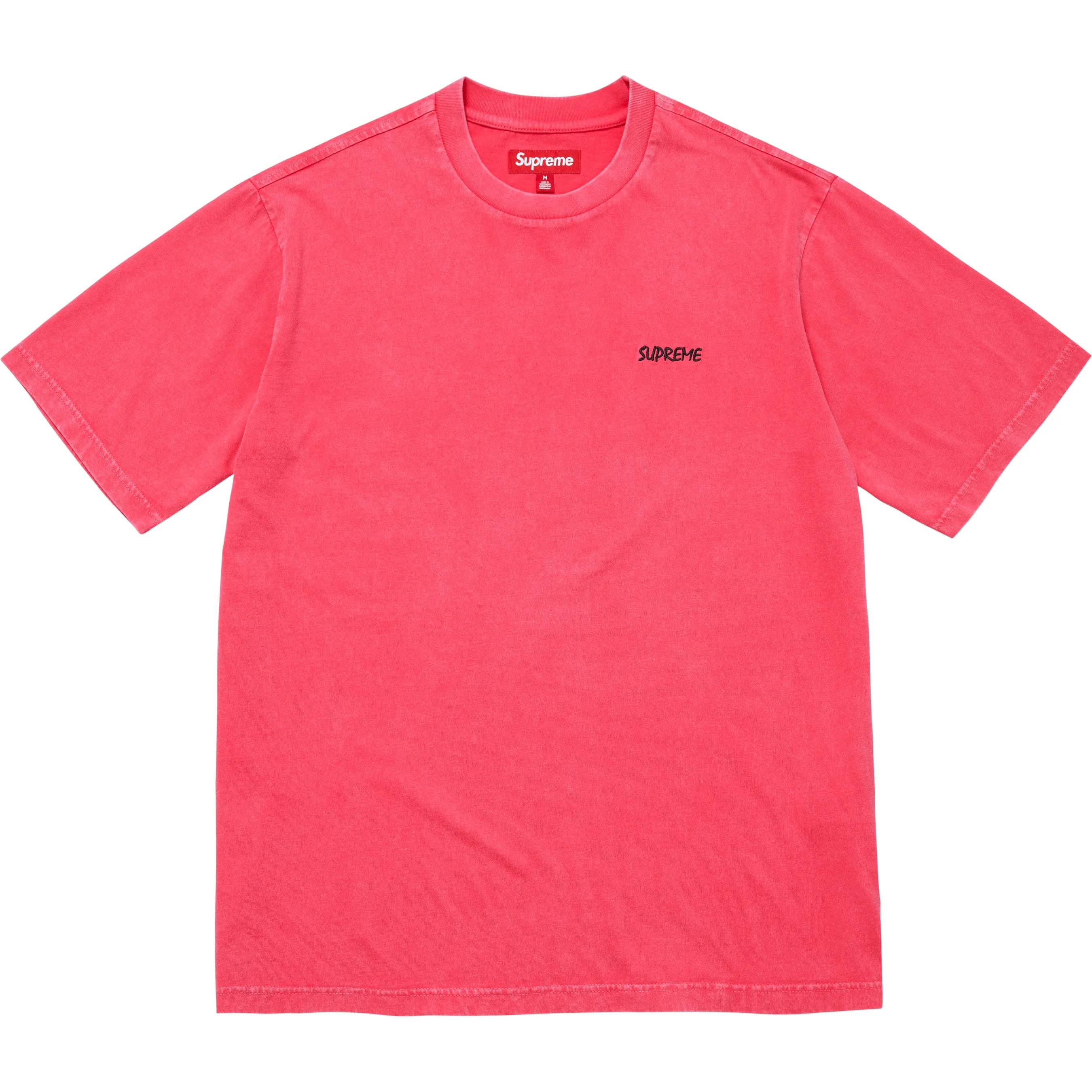 Supreme Washed S S Top (FW25) - Watermelon - $58