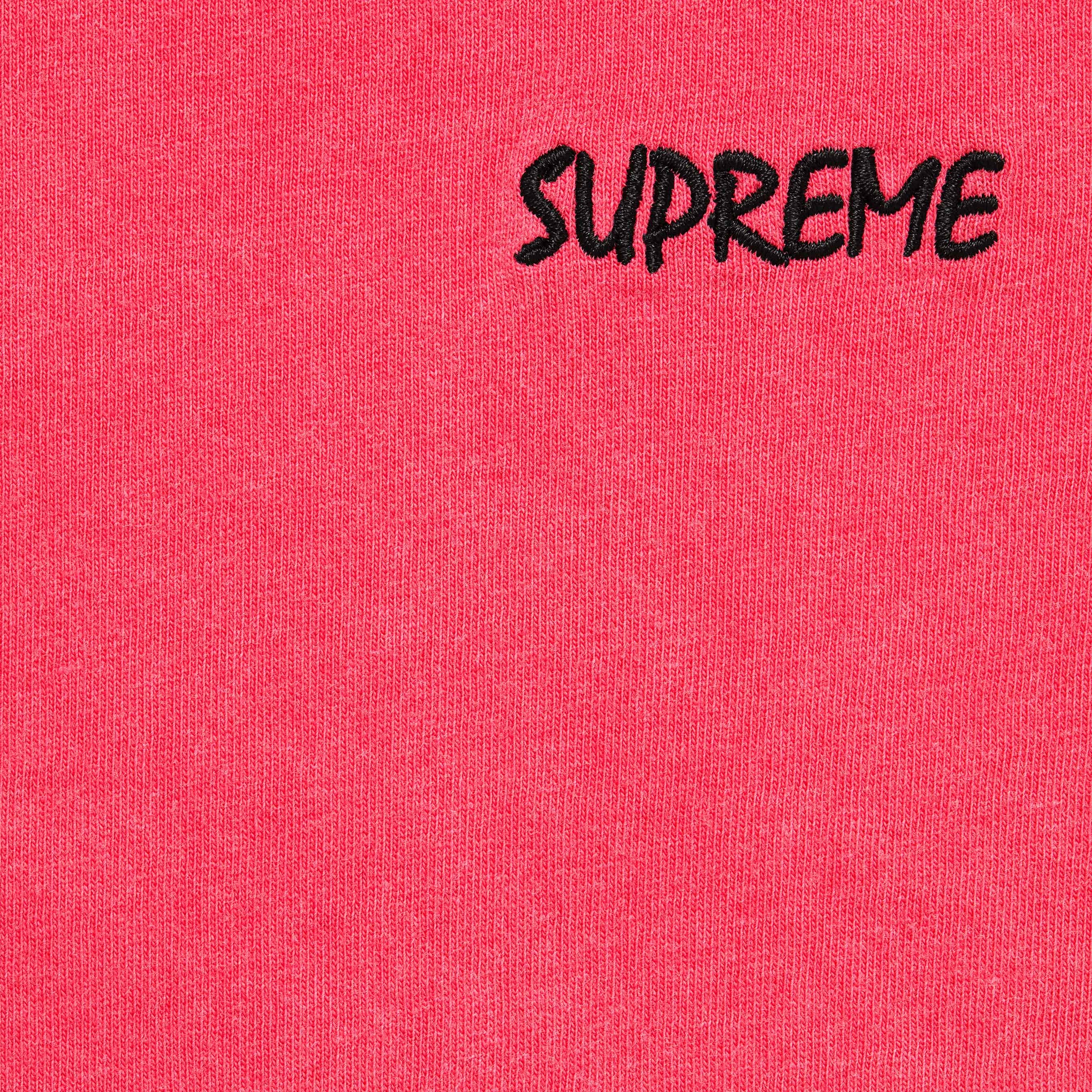 Supreme Washed S S Top (FW25) - Watermelon - $58