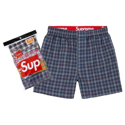 Supreme Supreme®/Hanes® Plaid Boxers (4 Pack) - Multicolor