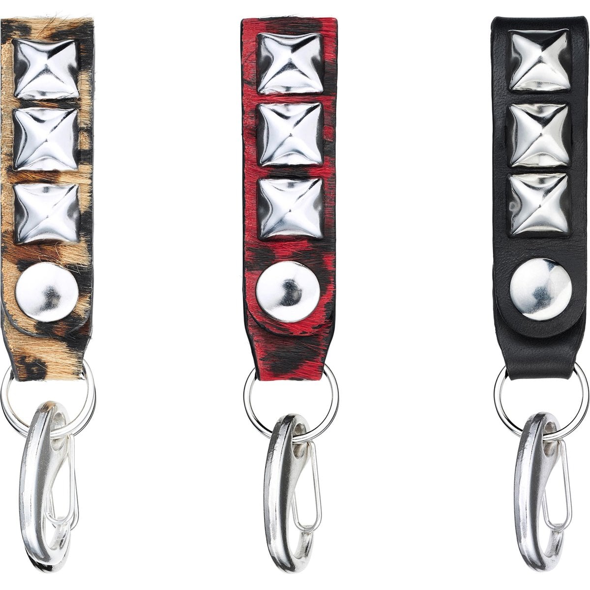 Studded Leather Key Loop