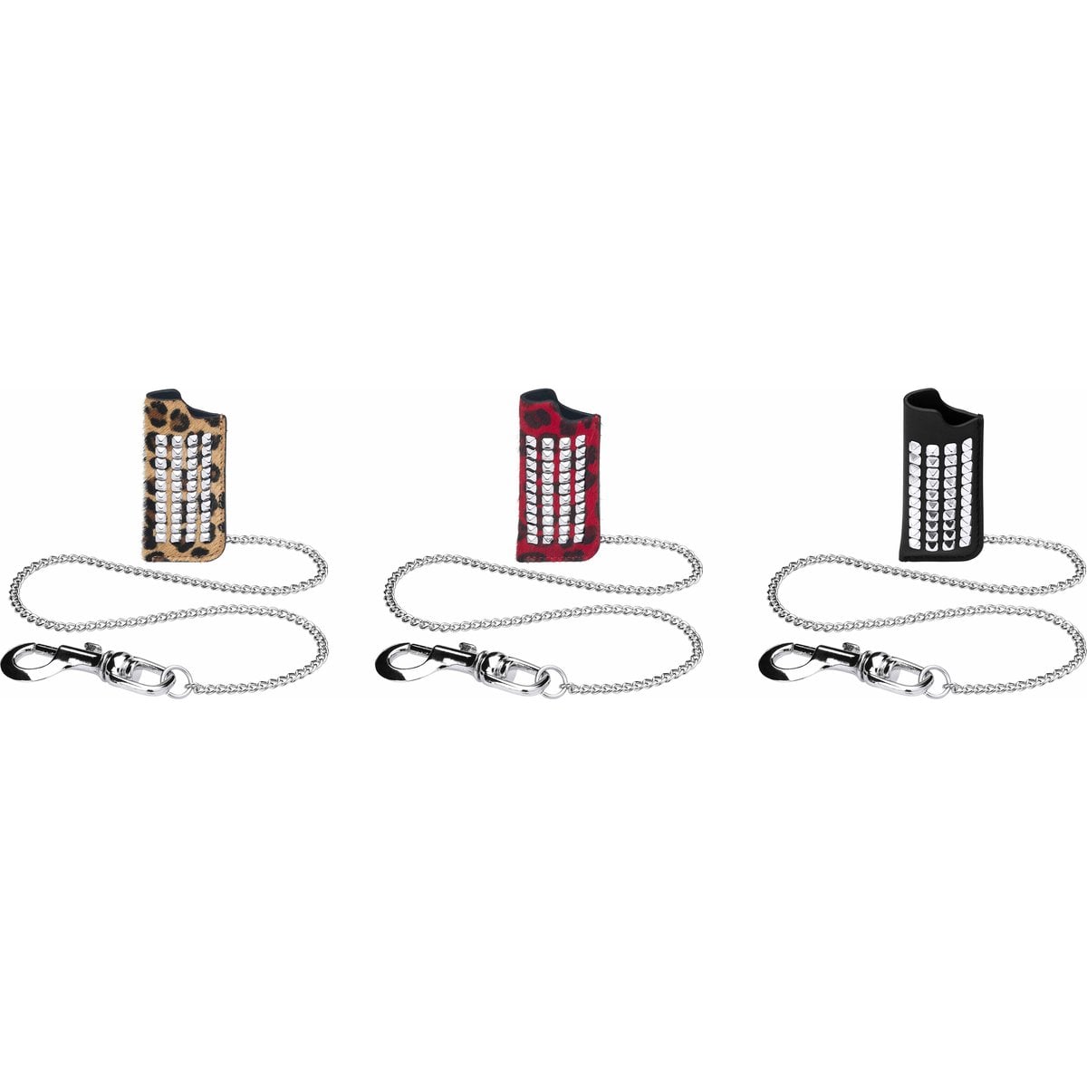 Studded Leather Lighter Holder
