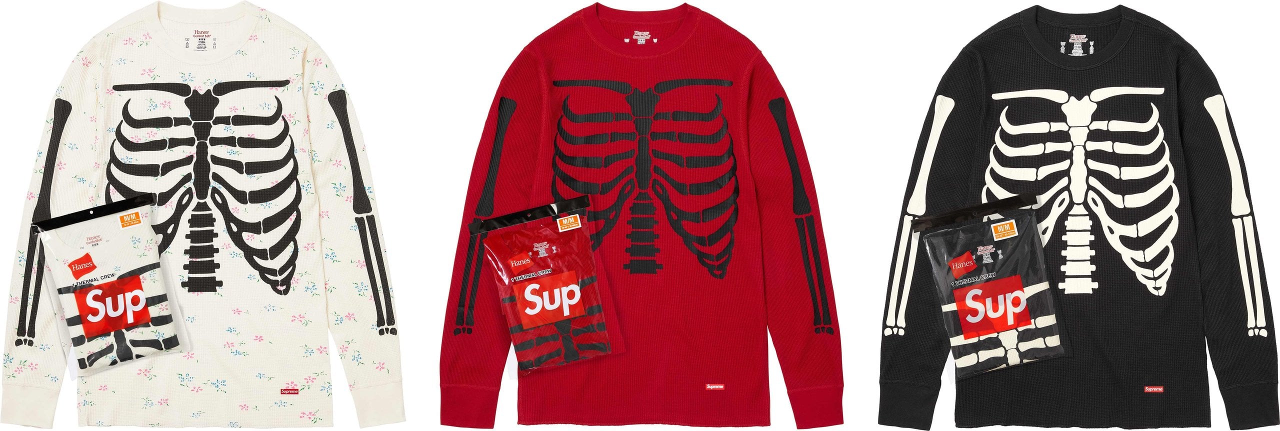Supreme®/Hanes® Bones Thermal Crew (1 Pack) - Supreme