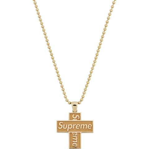 Supreme Supreme®/Jacob & Co. Cross Box Logo Pendant - 14K Gold