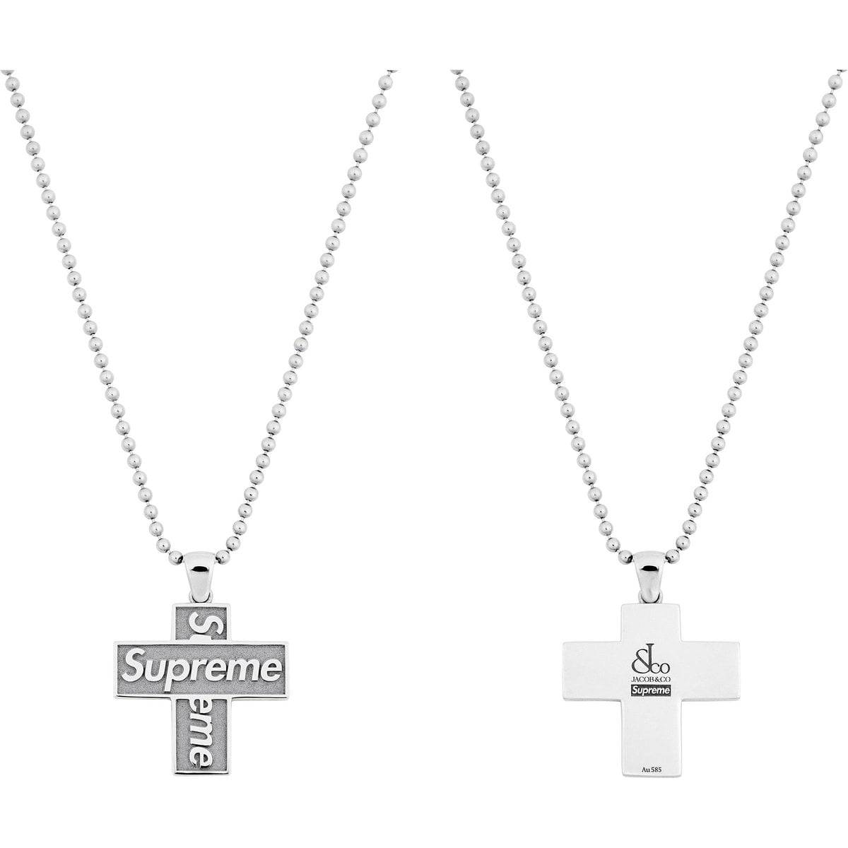 Supreme®/Jacob & Co. Cross Box Logo Pendant