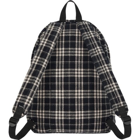 Supreme Appliqué Flannel Backpack - Black
