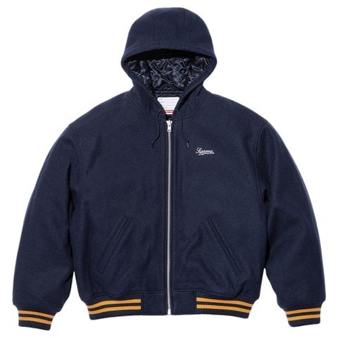Supreme Supreme/Larry Clark Hooded Varsity Jacket - Supreme/Larry Clark Hooded Varsity Jacket 2