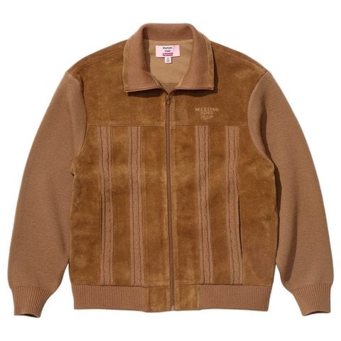 Supreme Supreme®/Martine Rose Suede Zip Up Cardigan - Supreme®/Martine Rose Suede Zip Up Cardigan