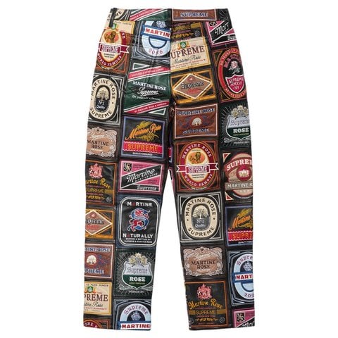 Supreme Supreme®/Martine Rose Patchwork Labels Leather 5-Pocket Jean - Supreme®/Martine Rose Panelled Leather Jean 2