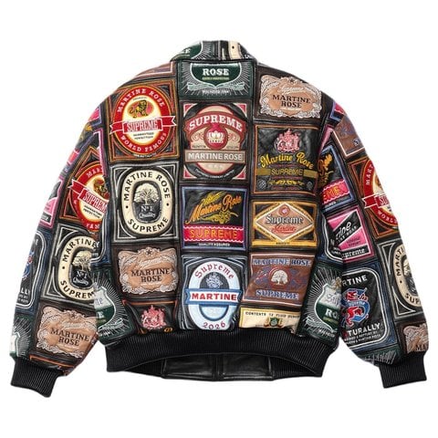 Supreme Supreme®/Martine Rose Patchwork Labels Leather Jacket - Supreme®/Martine Rose Patchwork Leather Jacket 2