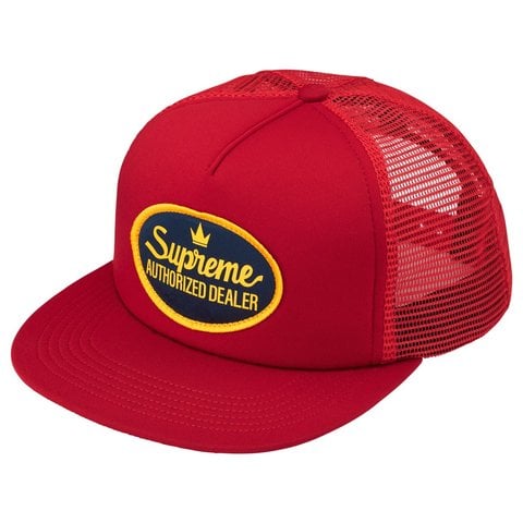Supreme Authorized Mesh Back 5-Panel - Red