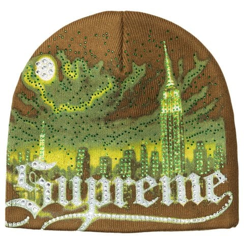 Supreme Cityscape Beanie - Brown