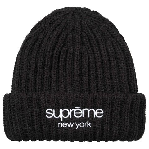 t*h様 Classic ChunkyRibbed Beanie Classic Logo Chunky Ribbed Beanie - SupremeCommunity
