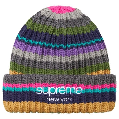 Classic Logo Chunky Ribbed Beanie - SupremeCommunity