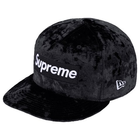Supreme Crushed Velvet Box Logo New Era® - Black