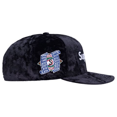 Supreme Crushed Velvet Box Logo New Era® - Navy