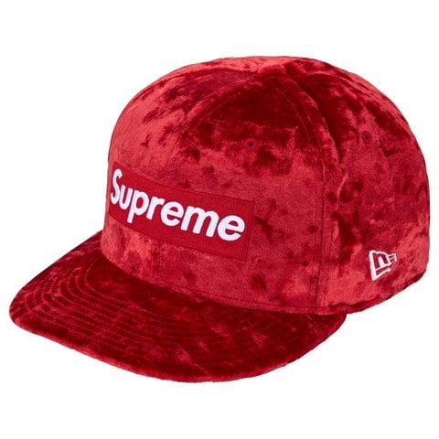 Supreme Crushed Velvet Box Logo New Era® - Red