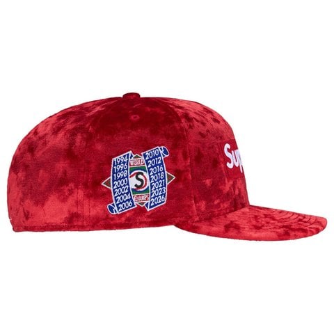Supreme Crushed Velvet Box Logo New Era® - Red